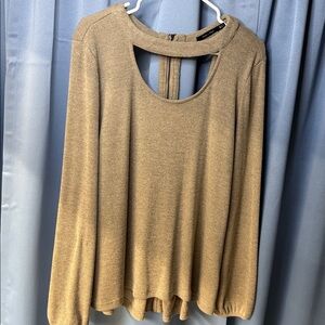 Doe & Rae Beige Knit Top